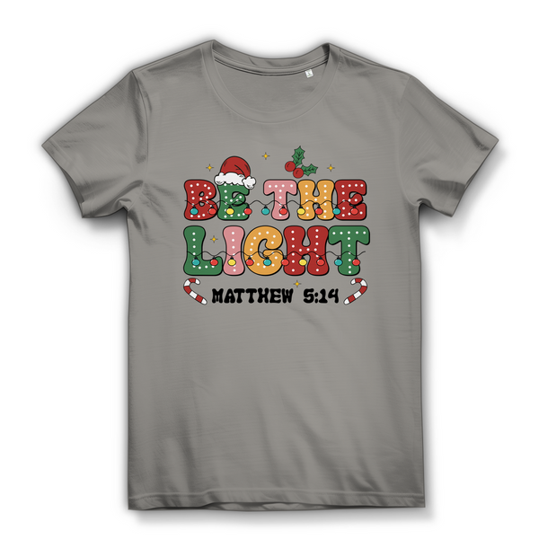 Damen Bio T-Shirt be the light matthew 5:14