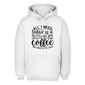 Unisex Oversize Hoodie little bit of coffee and whole lot of jesus
