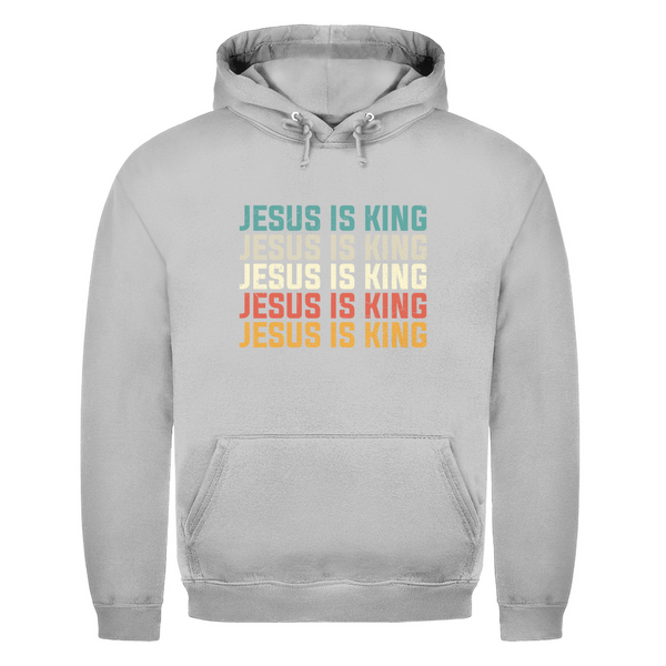 Herren Hoodie jesus is king vintage