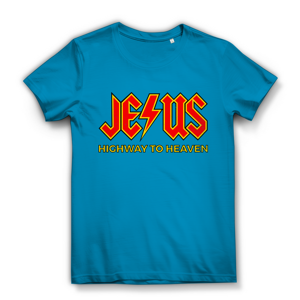 Damen Bio T-Shirt jesus highway to heaven