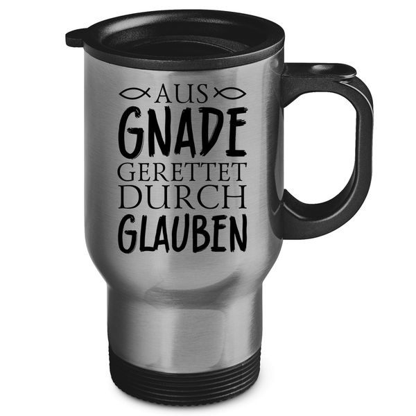 Edelstahl-Thermobecher aus gnade gerettet