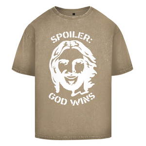 Oversize Washed T-Shirt spoiler god wins
