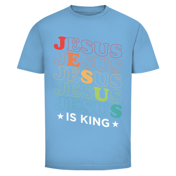 Herren T-Shirt jesus is king retro