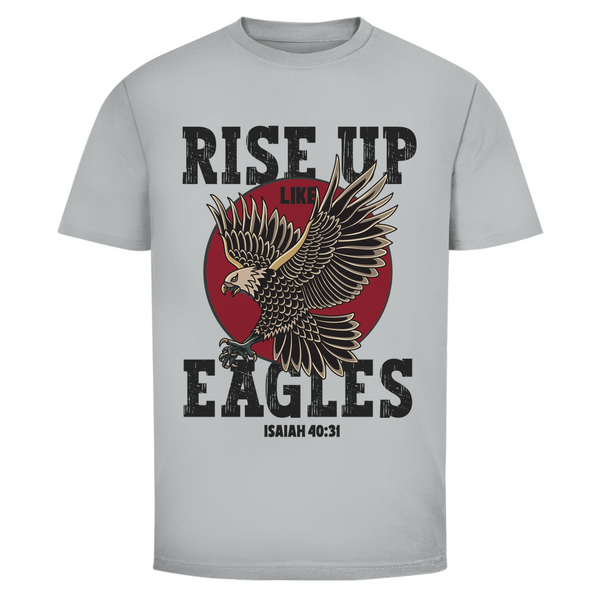 Herren T-Shirt rise up like eagles isaiah 40:31