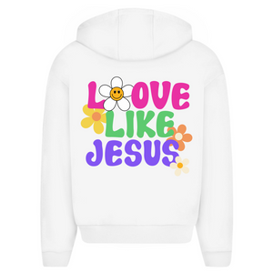Oversize Zipper Hoodie love like jesus