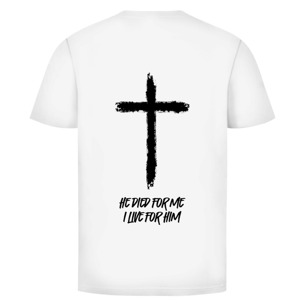 Herren T-Shirt he died for me i live for him