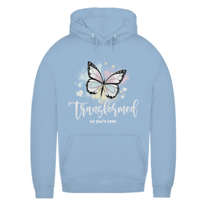 Damen Hoodie transformed by gods love