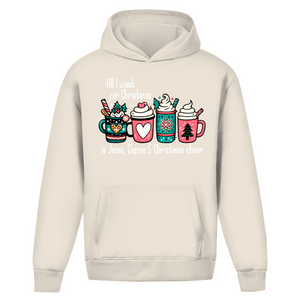Oversize Hoodie Ohne Kordel all i want for christmas is jesus coffee