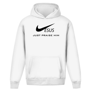 Oversize Hoodie Ohne Kordel jesus just praise him