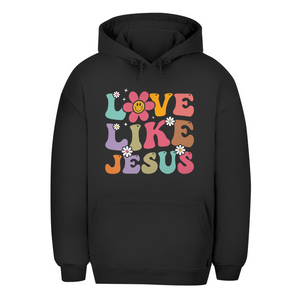 Unisex Oversize Hoodie love like jesus retro
