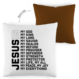 Kopfkissen zweifarbig jesus is my god