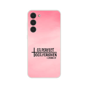 100% forgiven 1 john 1:9 Samsung-Hülle