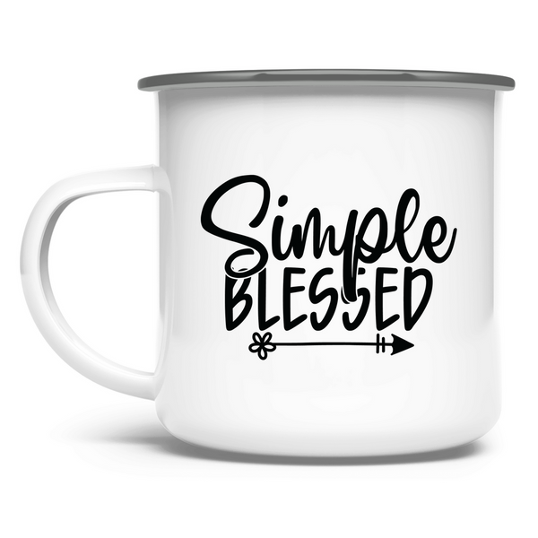 Emaille Tasse simple blessed