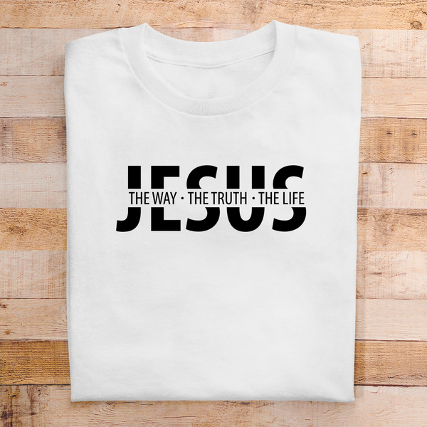 Herren T-Shirt jesus the way the truth the life