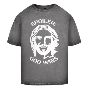 Oversize Washed T-Shirt spoiler god wins