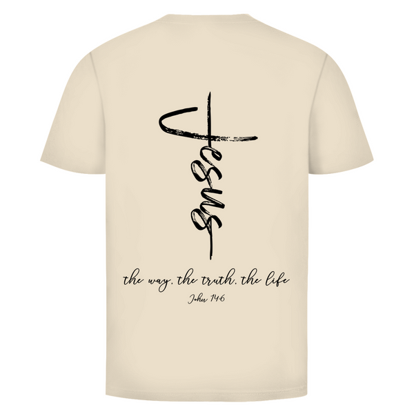 Herren T-Shirt the way the truth the life john 14:6