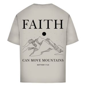 Oversize T-Shirt faith minimalistisch matthew 17:20