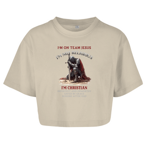 Damen Oversize Crop Topi am christian