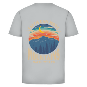 Herren T-Shirt faith can move mountains matthew 17:20