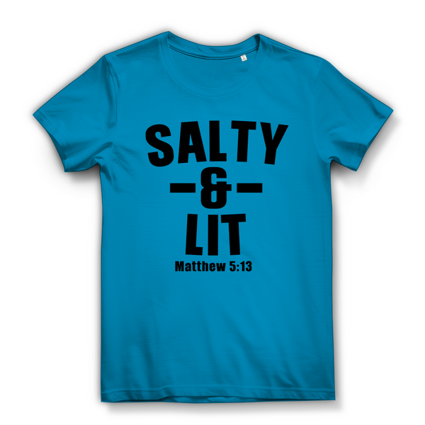 Damen Bio T-Shirt salty and lit matthew 5:13