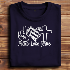 Oversize T-Shirt peace love jesus