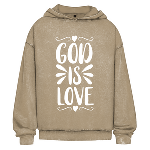 Oversize Washed Hoodie god is love