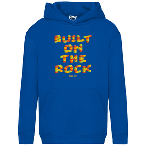 Kinder Hoodie built on the rock 1 cor. 3:11