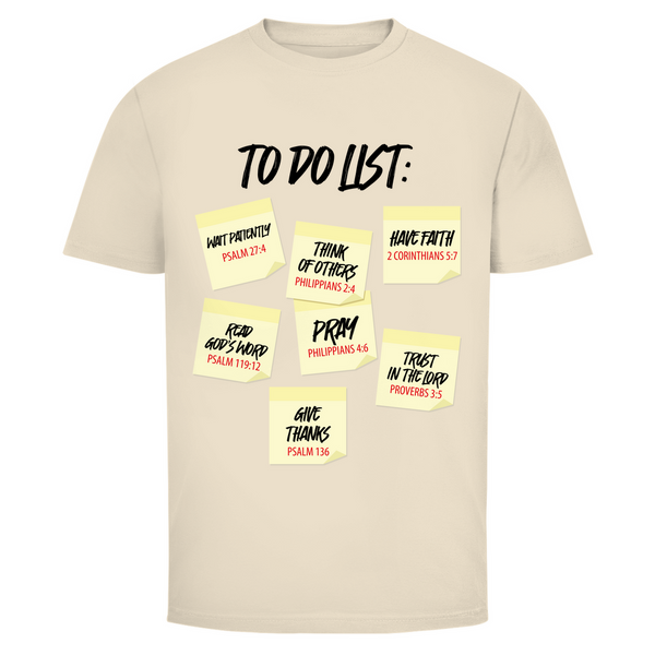 Herren T-Shirt to do list