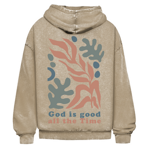 Oversize Washed Hoodie god is good all the time