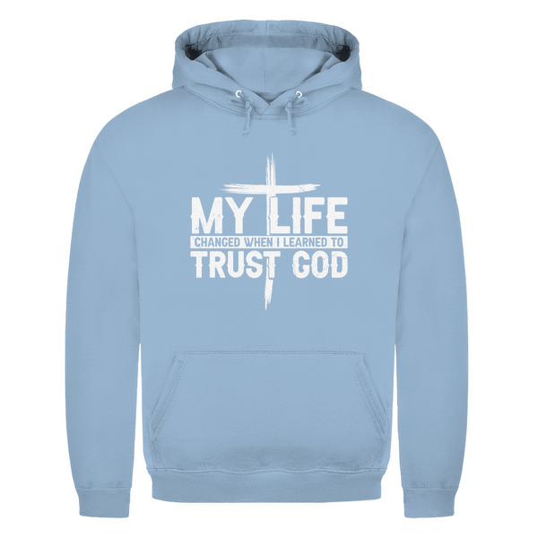 Herren Hoodie when i learned to trust god