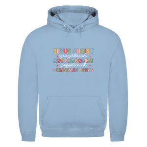 Herren Hoodie jesus christ gingerbread