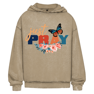 Oversize Washed Hoodie just pray