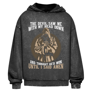 Oversize Washed Hoodie until i said amen
