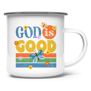 Emaille Tasse god is good