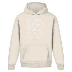 Oversize Hoodie Ohne Kordel i will fear no evil psalm 23:4