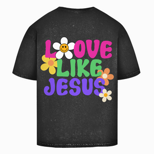 Oversize Washed T-Shirt love like jesus