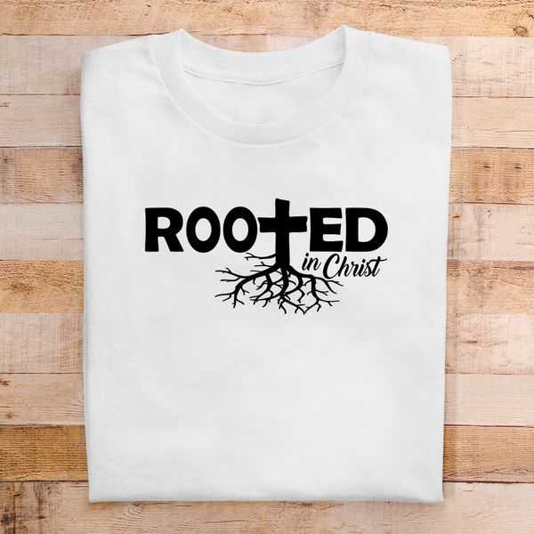 Herren T-Shirt rooted in christ