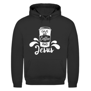 Herren Hoodie give me coffee and jesus