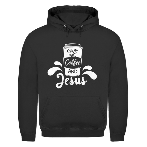 Herren Hoodie give me coffee and jesus