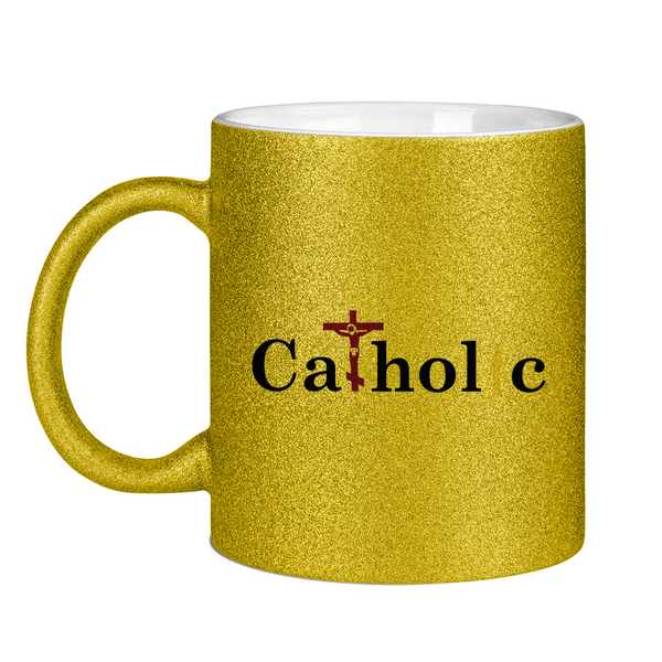 Glitzertasse catholic