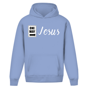 Oversize Hoodie Ohne Kordel one way jesus