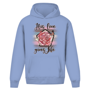 Oversize Hoodie Ohne Kordel his love gives life