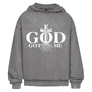 Oversize Washed Hoodie god got me