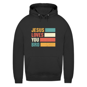 Damen Hoodie jesus loves you bro