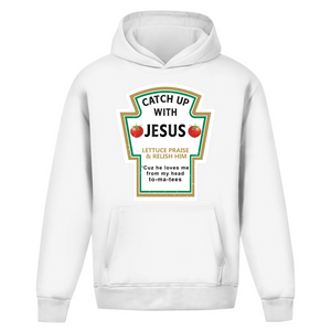 Oversize Hoodie Ohne Kordel catch up with jesus