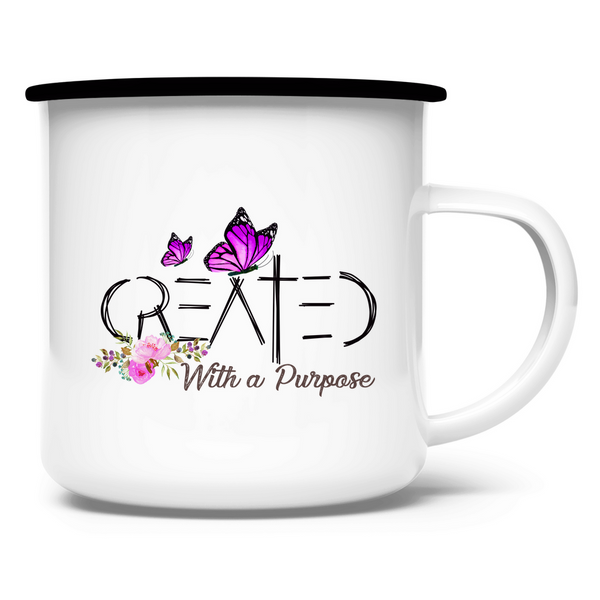 Emaille Tasse created with a purpose