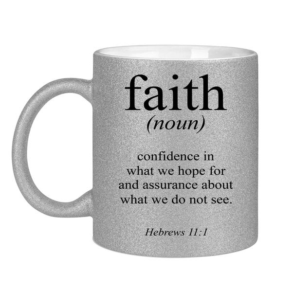 Glitzertasse faith definition