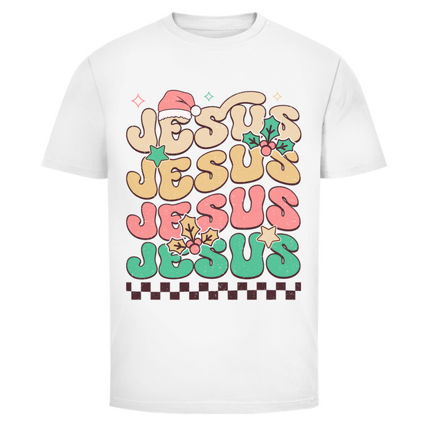 Herren T-Shirt jesus weihnachtsmotiv