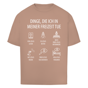 Oversize T-Shirt dinge die ich in meiner freizeit tue