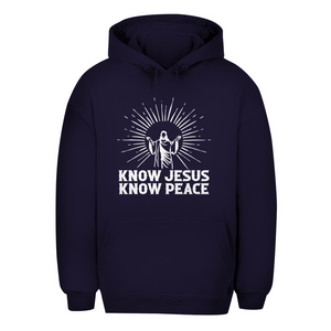 Unisex Oversize Hoodie know jesus know peace